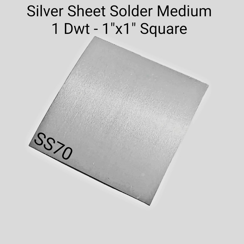 Silver Solder Sheet 70% Medium Flow 1 Dwt Jewelry Making