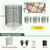 3 Pack Wire Plant Protectors, 13.5" Dia x 14" H