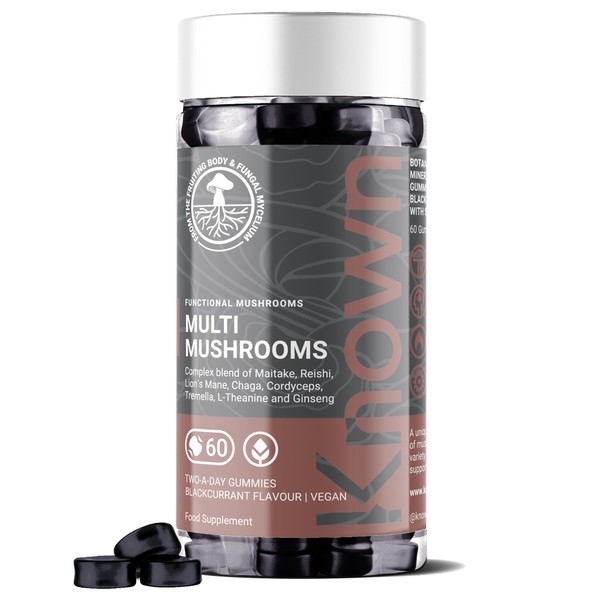 Mushroom Complex Gummies Lion's Mane and 5 Mushroom Blends (Reishi,