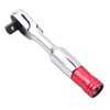 Bestgle 2 in1 Mini Ratchet Wrench, 1/4" Drive Hex Bit