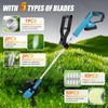Cordless Weed Wacker Eater Electric Grass Trimmer Battery Powered with