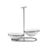 QWORK Standing Spoon Rest, Ceramic Cutlery Stand Upright Spoon Rack