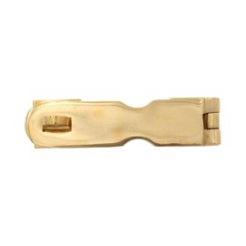 Polished Brass Hasp Lock for Home Or Marine Use 5 Inch