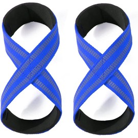 MOPHOEXII Figure 8 Straps for Deadlift-Weight Lifting Straps，Shrugs, and Weightlifting，Strongman & Cross Training Strong Weightlifting Wrist Straps for Men, Women