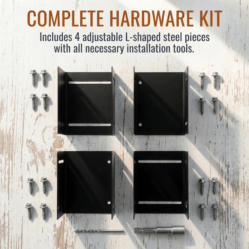 YOUEON 2 Pack Adjustable Post Protector (Range 3.3"-6") 304 Stainless