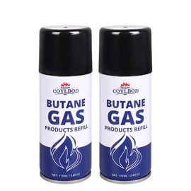 CoYlBod Butane Refill, Premium Butane Fuel 115 ml, 99.99% Pure Butane Lighter Refill for Torch Lighter(2 Can)