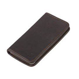 Sonnenleder NOLTE Leather Pen Case with 4 Fountain Pen Loops Mocha Brown