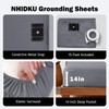 NHIDKU Grounding Sheet Full XL Grounding Fitted Sheet,95% Organic Cotton