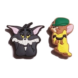 Unbranded Tom & Jerry Shoe Charms! 2PC Set! NEW! For Shoes, Bracelets, Crafts, & More!