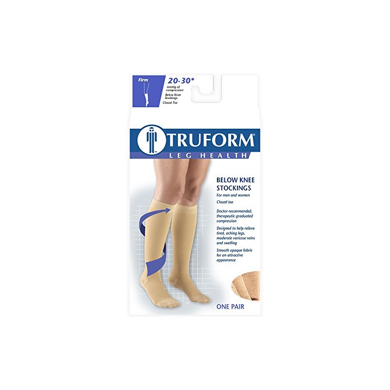 Truform Truform 20-30 mmHg Compression Stockings for Men and Women,