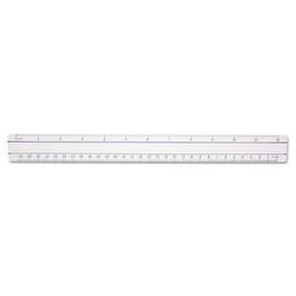 Westcott 15571 Clear Data Processing Magnifying Ruler, 12 Inch