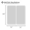 Silentnight Split California King Sheets for Adjustable Beds 5-Piece Split