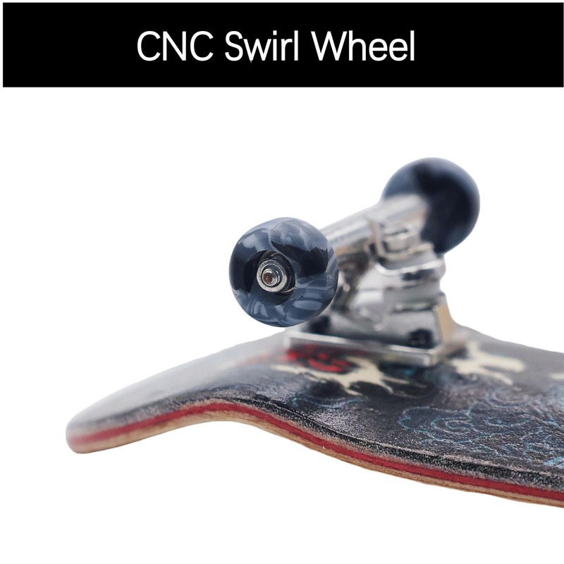 RACOFSB Pro Fingerboard 34mm Wooden Board Professional Finger Skateboard Trucks