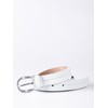 Kendal Leather Belt (White, X-Large)