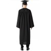 GraduationMall Matte Graduation Gown Cap Tassel Set, Black, Xs 45