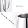 CAPACITEA Stainless Steel Milk Frothing Jug, 350ml 12fl.oz Milk Pitcher