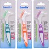 Chargenyang 3 Pack Denture Cleaning Brush Set Hard Denture Toothbrush