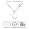 Philip Jones Sterling Silver Initial C Necklace
