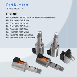 DAYSYORE JF015E RE0F11A Transmission Solenoids Kit Fits for 2012-2015 Nissan Sentra Tiida Versa Note CVT Transmission Solenoids Aftermarket Parts