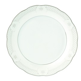 Lorren Home Trends 24 Piece Wavy Porcelain Tova Collection Dinnerware Set, Gold