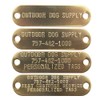 Outdoor Dog Supply Brass Custom 3/4" Tag with Raised Lettering