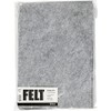 Creativ 45521 Company 10-Piece Craft Felt, Grey