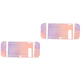 Angoily 2pcs Protective Case for Anti-Fall Cover Gradient Design Comfortable Installation Safe for Gaming Console