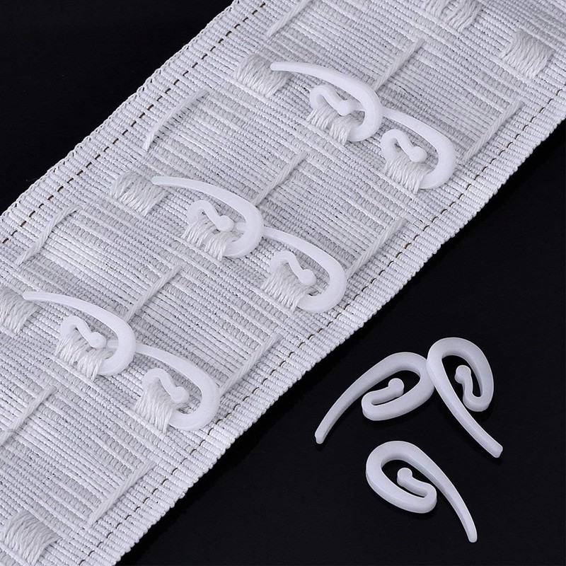 XUTONG 150PCS Curtain Hooks, Metal Drapery Rings and Plastic Hooks,