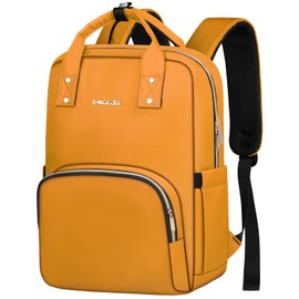 Laptop Backpack Women, Casual Daypack Women, Lightweight Backpack Women, Rucksack Bag 15.6 Inch, Stylish Women Work Backpack for Travel Business College, Gifts for Women Ladies Teacher Nurse, Yellow