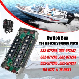 Oriental Power Replacement Mercury Power Pack Compatible with Mercury Outboard 4 Cylinder 40-125 HP Switch Box Power Pack 332-5772 A3- A7 332-5772A5,332-5772A7(J750)