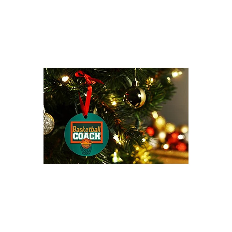 Mystic Sloth Basketball-Familie, doppelseitig, Ornamente (Coach)