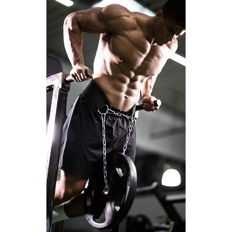 Fitgriff® Dip Belt with Chain + 2 Carabiners, Dip Belt