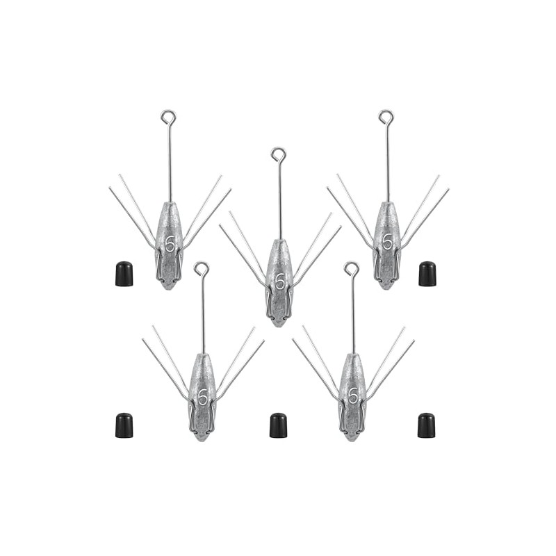 Sputnik Sinker Fishing Weights Lead Fishing Equipment 2oz 6pcs