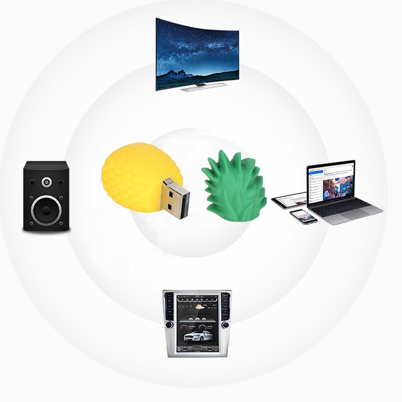 USB Flash Drive Portable Bulk Memory Stick Pineapple Shape Cartoon