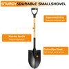 HIGHLIGHT Shovel for Digging,Round Shovel, Garden Tool with D-Handle, 41