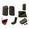 DFV mobile - Multi-Functional Vertical Stripes Nylon Pouch Bag case