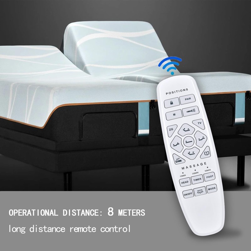 Replacement Remote Control Compatible with Okin Electric Adjustable Bed RF.27.19.33