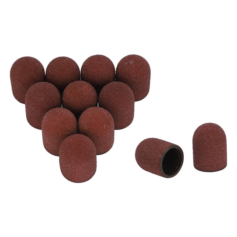 50 Pieces 180# Nail Art Sanding Cap, Nail Drill Polishing