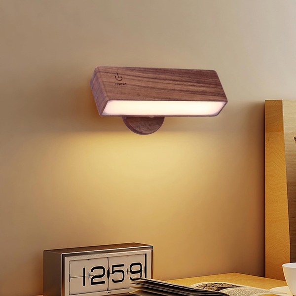 S SUNSBELL Rechargeable Magnetic Wall Sconce, Battery Powered Wall Sconce