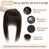 Hairro Hair Toppers with Bangs 100% Real Remy Human Hairpiece
