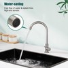 Heyalan Single Handle Cold Water Bar Sink Faucet,360° Swivel,Brushed Nickel