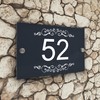 Badgemaster Modern Anthracite House Number Sign Plaque Stainless Steel Standoffs