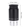 Yunir Black Plossl 32mm Telescope Eyepiece, Multi-Coated, 1.25" Filter Thread