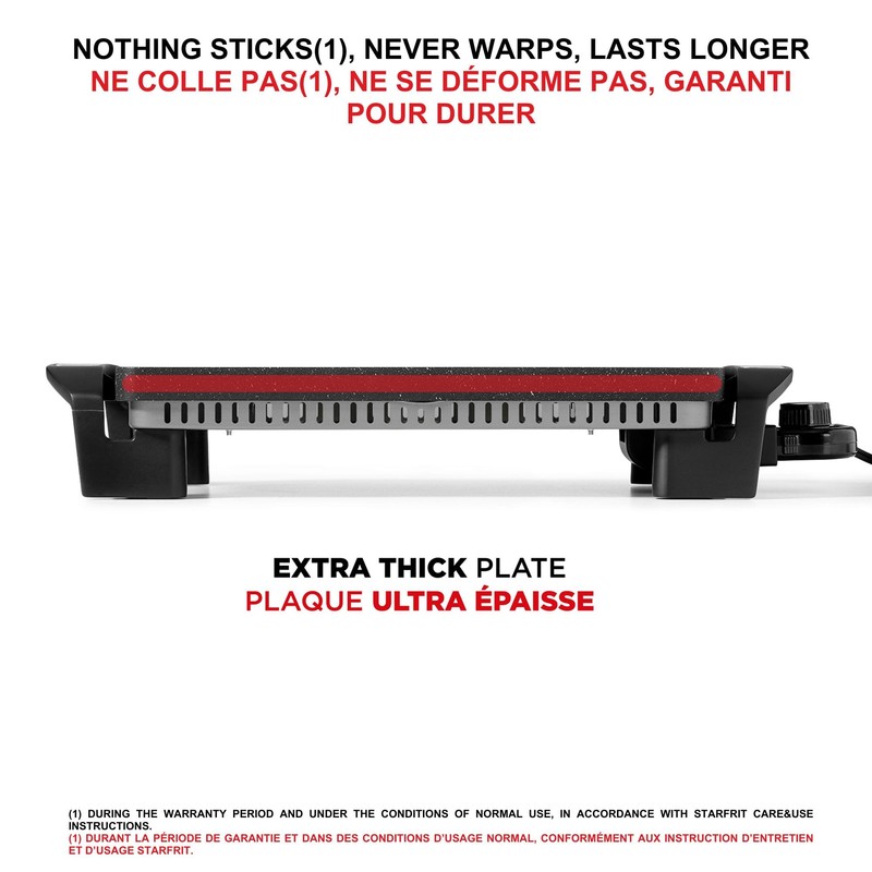 Starfrit The Rock Electric Reversible Grill & Griddle - Rock.Tec