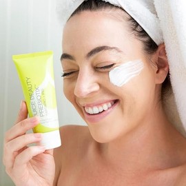 Juice Beauty Prebiotix Flash facial instantáneo, máscara exfoliante y limpiador en uno, 2 onzas líquidas