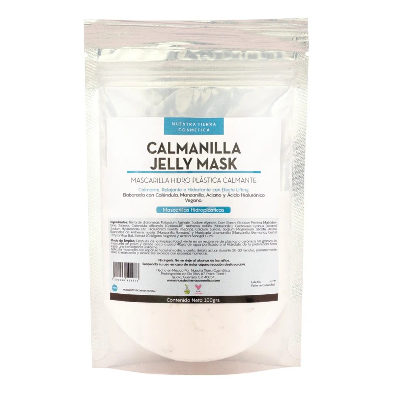 🔥 Mascarilla hidro plástica calmante caléndula y manzanilla tipo de