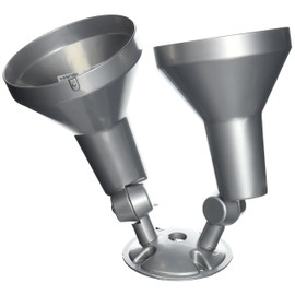 Nuvo Lighting SF77/703 Two Light Outdoor Heavy Duty Cast Aluminum Durable Weather Proof Security Flood Light, Gray