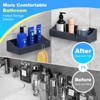 YAWSOUP Acrylic Shower Caddy Bathroom Organizer,Rustproof Shower Shelves - No