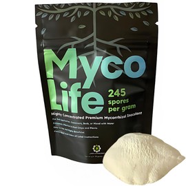MycoLife 5X Highly Concentrated Mycorrhizal Inoculant Root Stimulator/Enhancer. Get Access to More nutrients, Healthier Plants and Better Crops!