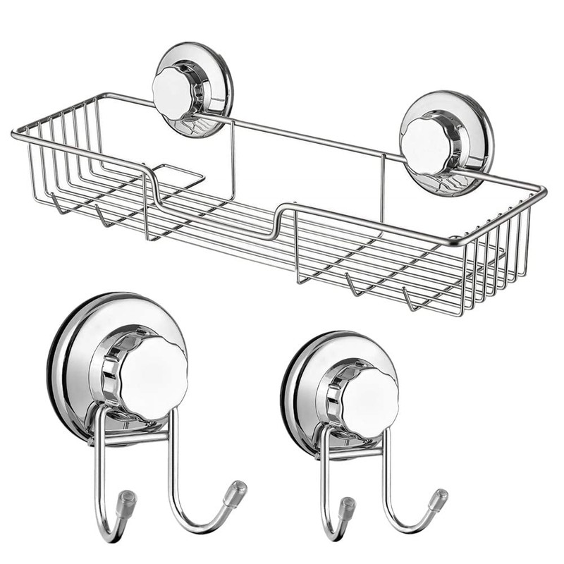SANNO Suction Cups Replacement for Shower Caddy, Double Hook, Soap